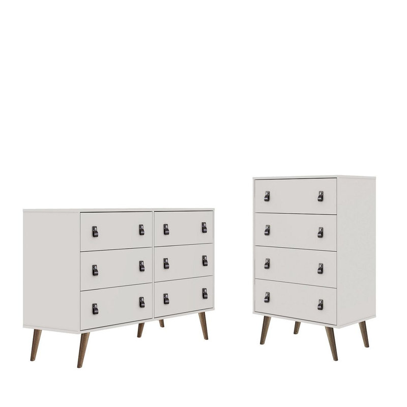Commode double Amber, Blanc