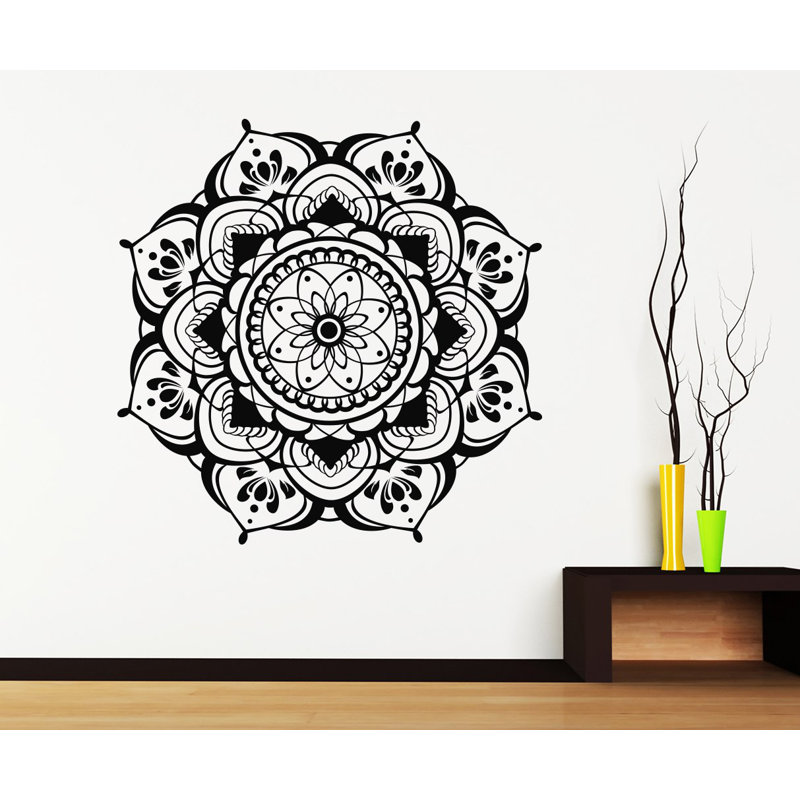 Plants & Flowers Non-Wall Damaging Wall Decal, Black, 22" H x 22" W