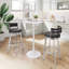 Tabouret de bar pivotant Gimsby - noir
