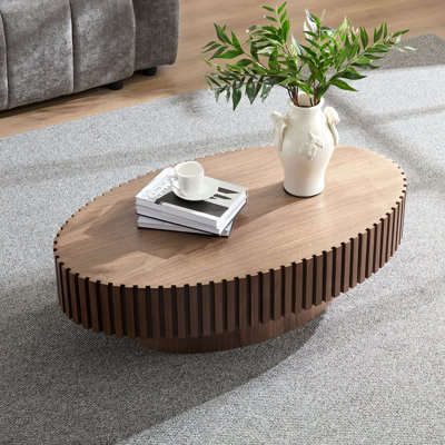Table basse ovale