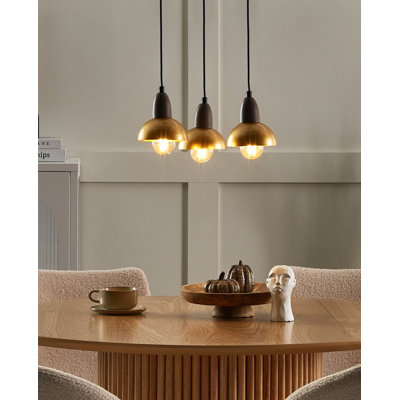 Castaly 3 - Light Brass Cluster Pendant