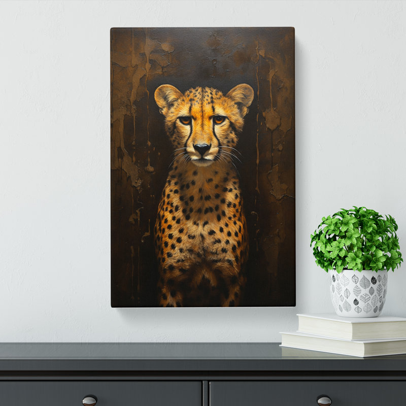 Cheetah Contemporary No.2 - No Frame Print, 60cm H x 40cm W x 3cm D