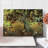Ambesonne Tree Cutting Board Large Size Earthy Color Tones Composition Amber Fawn Burgundy