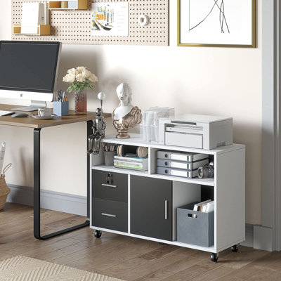 Kynnlee 97cm Wide 2 -Drawer Mobile File Cabinet