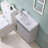 16" Modern Wall-Mounted Single Bathroom Vanity-1366417900