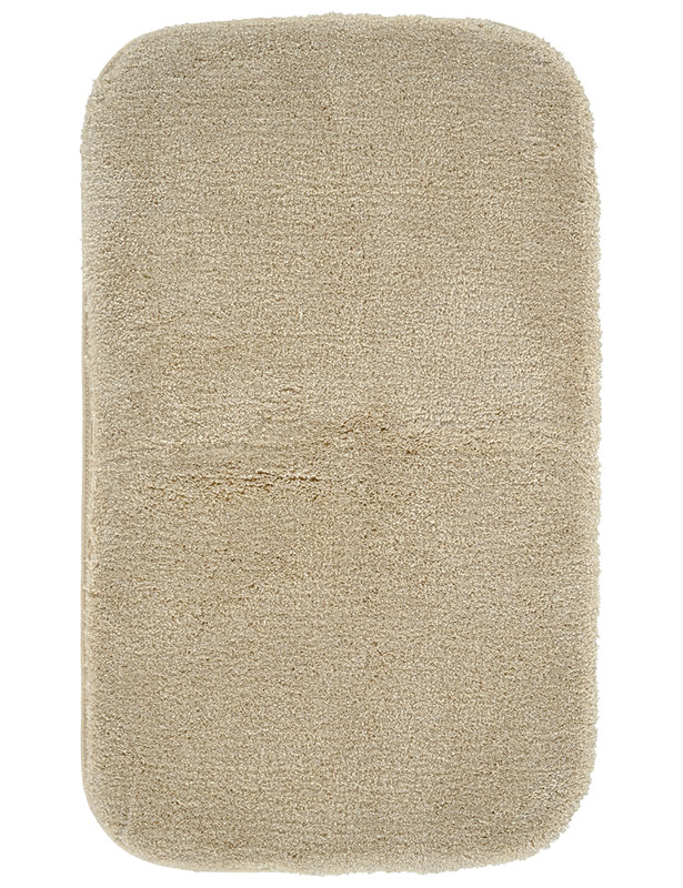 Billy-Dean Nylon Bath Rug with Non-Slip Backing, 24" W x 40" L, Linen