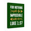 Nothing Impossible - Wrapped Canvas Print-1384921354