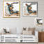 Chien couché sur une chaise à la plage II - reproduction sur toile-86808769-86808770