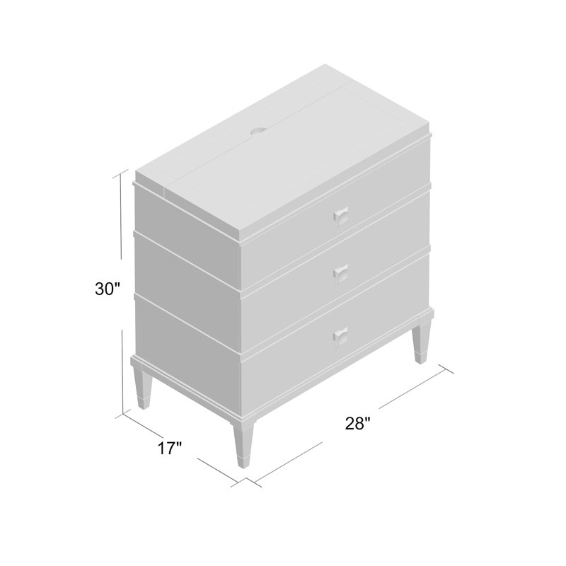 Playlist 3 - Drawer Nightstand, Brown