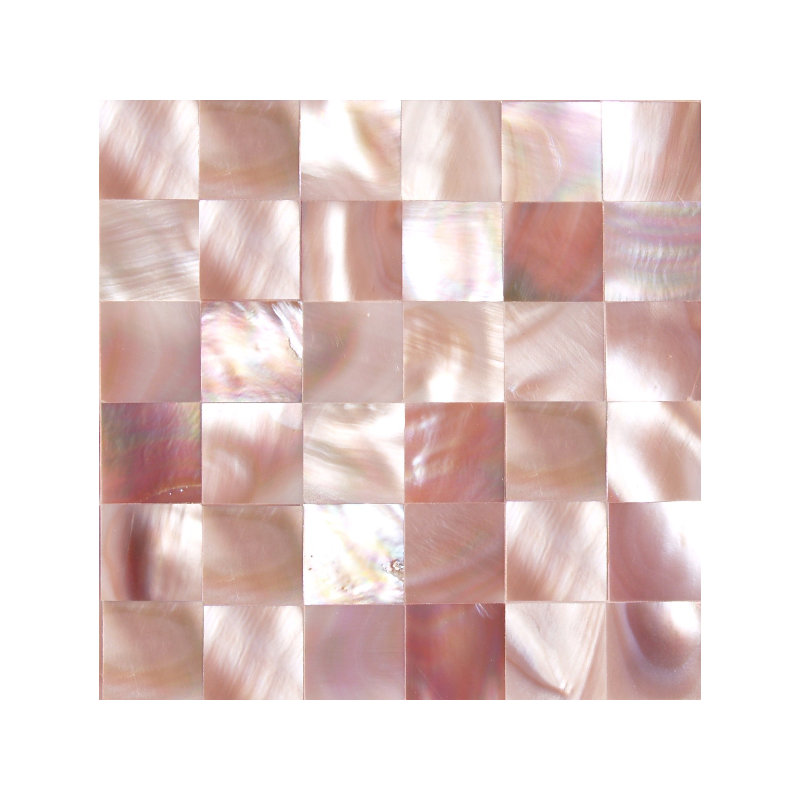 SeaTile 1" x 12" Seashell Grid Mosaic Wall Tile