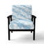 Chaise d'appoint French Country - Fauteuil Cloud Toile blanc-1222986207
