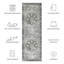 Tapis oriental sauge foncé / ivoire DeBary-1984582717
