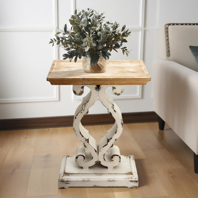 Table de bout Rustic Farmhouse, table de chevet en bois naturel
