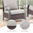Bobra Outdoor Wicker Rattan Patio Chairs With Cushions And Ottomans-358769912