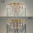 Gannuccelli 8-Light Dimmable Empire Chandelier | 3-Tier Gold Leaf Carved Crystal Pendant Light, Adjustable Chain (E14 Base) for Dining Room, Living Room & Foyer