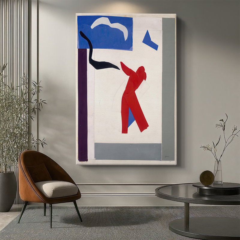 Le Danseur, toile tendue par Henri Matisse, 32 x 48