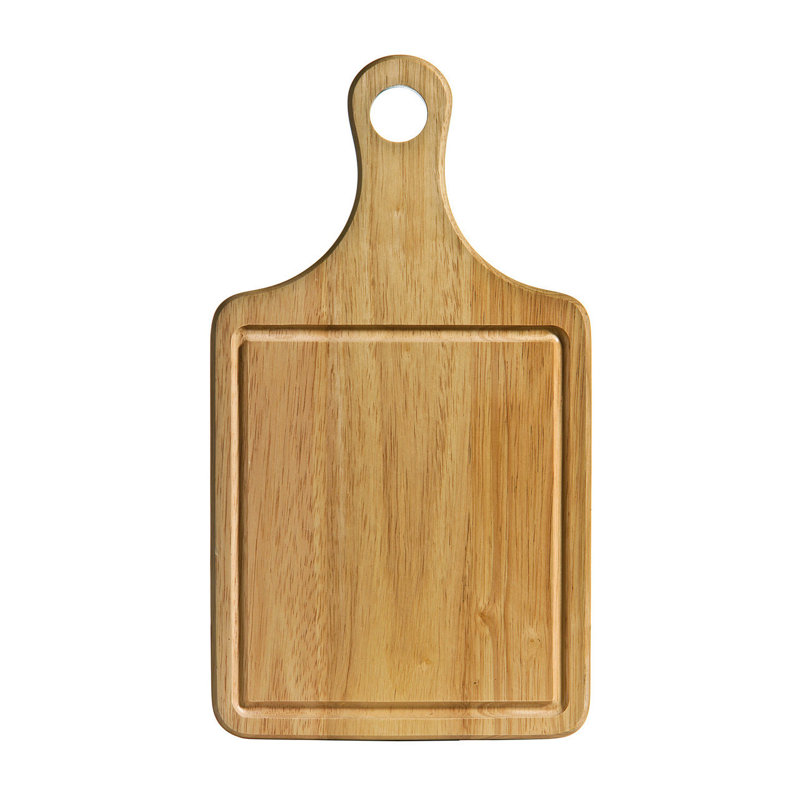 Kemah Rubberwood Indented Paddle Chopping Board