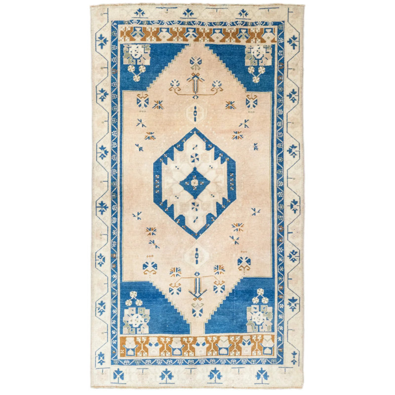 Tapis anatolien rustique tissé à la main Oigre