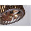Ventilateur encastré moderne 20 po, ventilateurs de plafond avec lumières (sans ampoules incluses) et télécommande, 6 vitesses, moteur à courant continu silencieux pour le salon, la chambre à coucher, la cuisine - bois