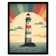 Meran Retro Lighthouse Bathroom - Single Picture Frame Print