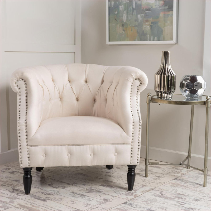 Fauteuil club Akira, Beige