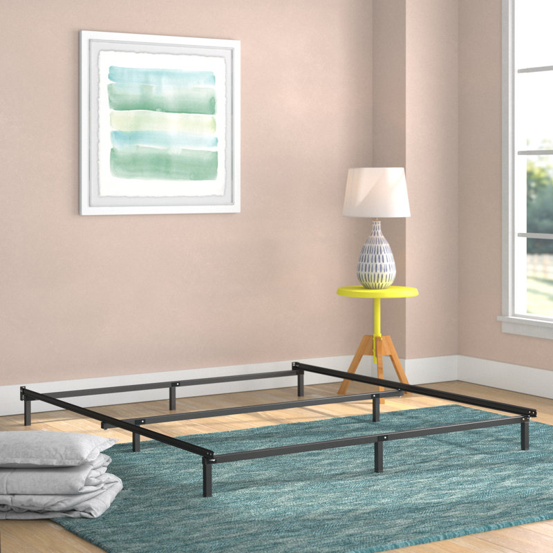 7" Steel Bed Frame, Twin, Black