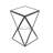 Multi-faceted Geometric Symmetrical End Table
