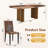 Double Robust Flutted Pedestal Dining Table Set-112473207-112803881