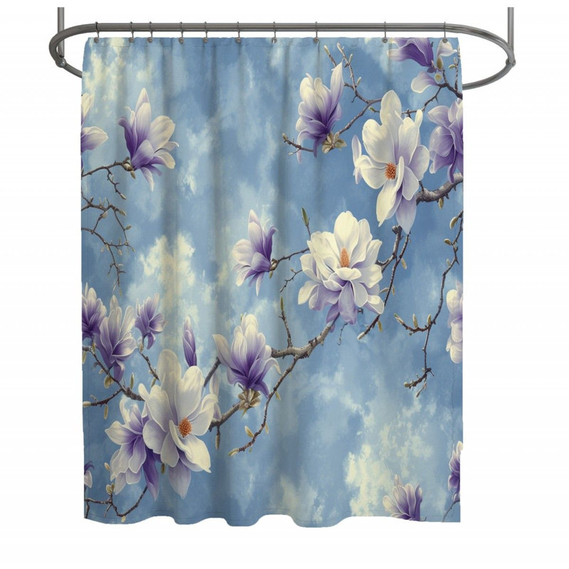 Rideau de douche Fleurs Nature, H 93 po x l 70 po
