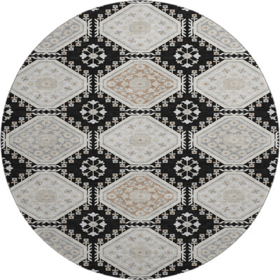 Washable Floral Indoor/Outdoor Rug