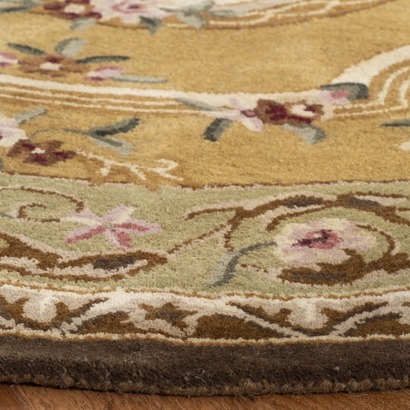 Hand Tufted Wool Rug, Oval 4'6" x 6'6"