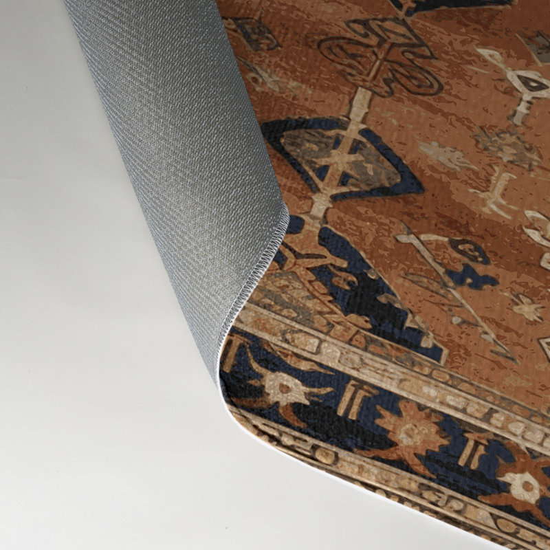 Tapis turc intérieur et extérieur brun, Rectangulaire 3 pi x 5 pi