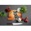 Schnauzer Fall Glass Cutting Board Large