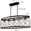 Lustre géométrique à 5 lumières pour îlot de cuisine Daughtery-2057785214
