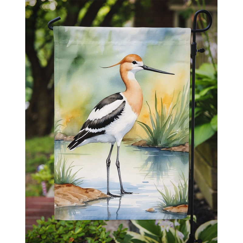 Drapeau de jardin Surfbird Bird, Avocette d'Amérique
