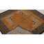 Art Deco One-of-a-Kind 3'9X3'9 Hand Knotted Area Rug