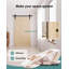 Ensemble de quincaillerie de porte de grange pliable noire (portes non incluses)-117168557