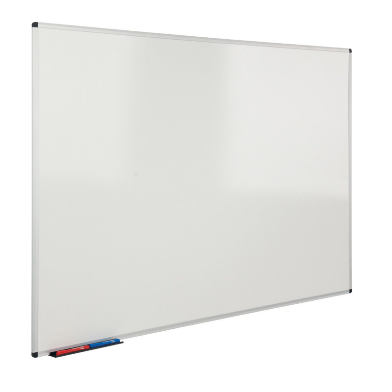 Magnetic Wall Mounted Whiteboard, 120 cm H x 240 cm W
