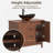 36" Rustic Bathroom Vanity with Sink, Freestanding Cabinet featuring 3 Drawers, 2 Doors, and Boat Tempered Glass Vessel Sink, Adjustable Shelf with Faucet & Pop Up Drain Included