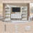  Modern TV Stand for TVs Up to 70", 61.75" W Wooden Modular Storage TV Cabinet w/Adjustable Shelves (Set of 2)-2035861354-2044424378