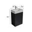 Meuble-lavabo sur pied 20 po avec lavabo en céramique, armoire de salle de bain autoportante, KD-1797185288