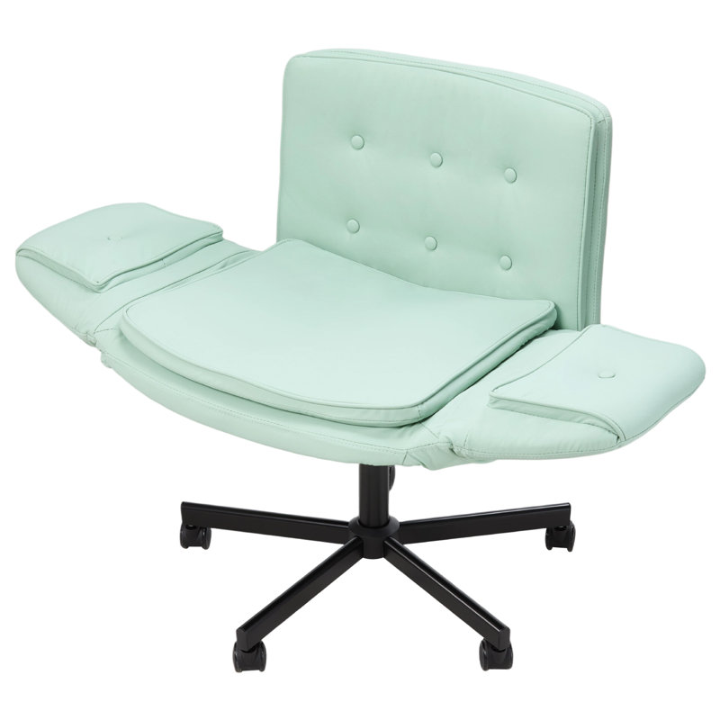 Brayden Studio Criss Cross Chair, 40 cm H, Green