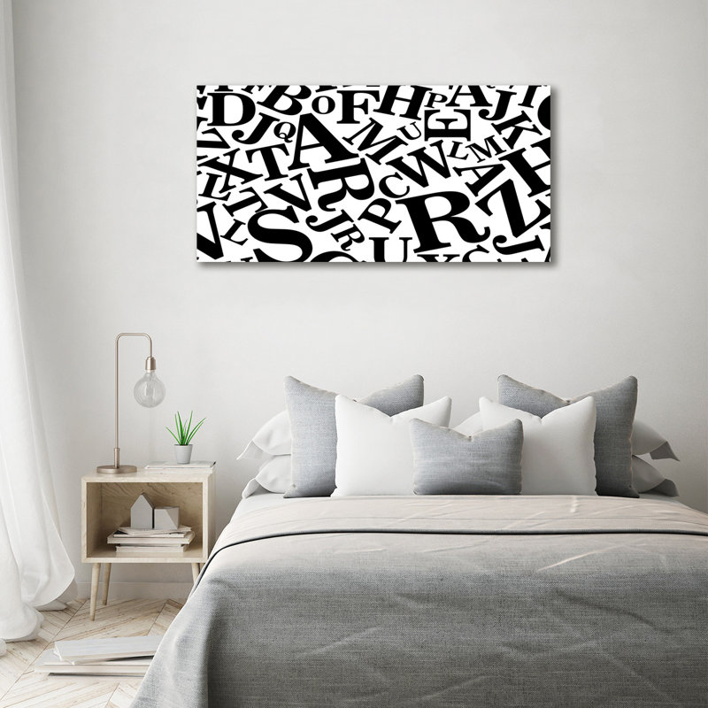 Alphabet - Wrapped Canvas Print