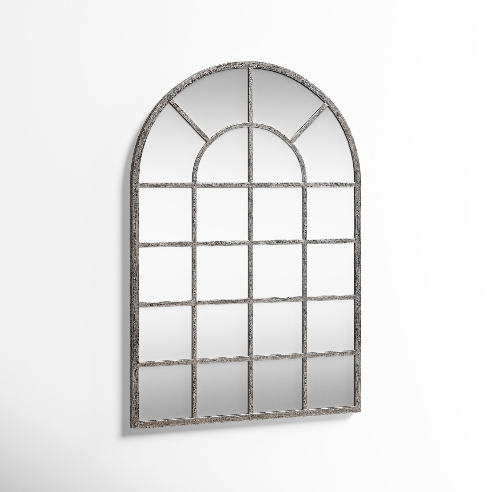 Dellrey Accent Mirror, Gray, 44" x 30", Flat