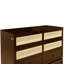 Grand lit escamotable, armoire-lit en bois de pin avec décoration en rotin et tiroir de rangement-525176178