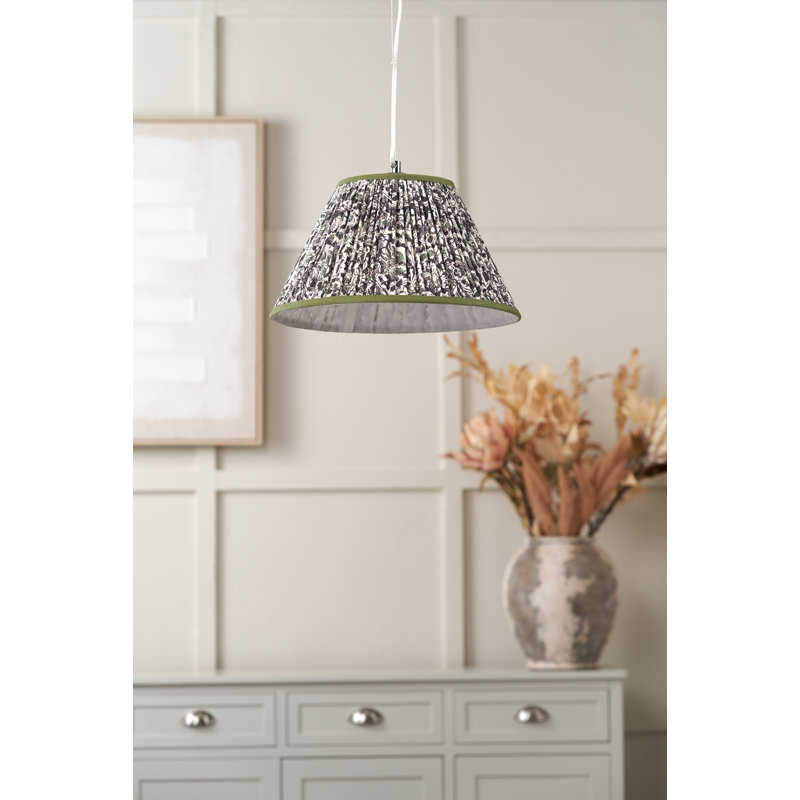 Cotton Empire Lamp Shade ( Uno ) in Green, 17" H x 30" W x 30" D