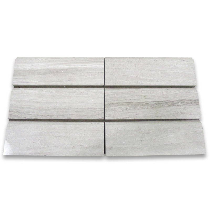 Ensembles de garniture en marbre poli 12 po x 4 po crème