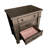 Transitional Dark Walnut 28"W X 18"D X 29"H 3-Drawer Wood Nightstand for Bedroom, Living room