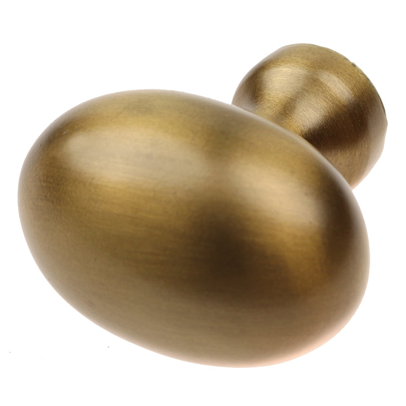 Classic 1 1/8" Length Oval Knob Multipack, Satin Gold