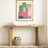 Stylish Bridgeman with Pine Veneer and Geometric Legs, Ideal for Living Room, Study, Dining Room and Various Residential Spaces-1157332243